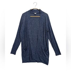 J. Crew Women’s Open Cardigan Sweater Blue Lightweight Long size S